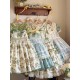 Mademoiselle Pearl Four Leaf Clover and Lime Blouse Apron Overdress JSK and Ops(Reservation/2 Colours/Full Payment Without Shipping)